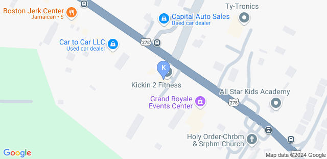 Map to Kickin 2 Fitness Studio